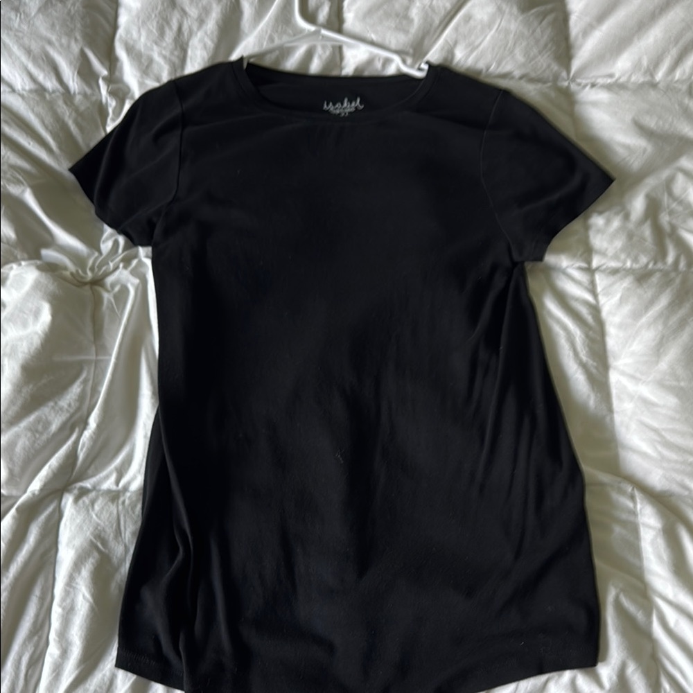 Black Fitted Short Sleeve Tee